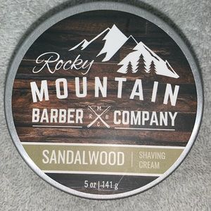 Rocket Mountain Barber Company Sandalwood Shaving Creme used once 141G.